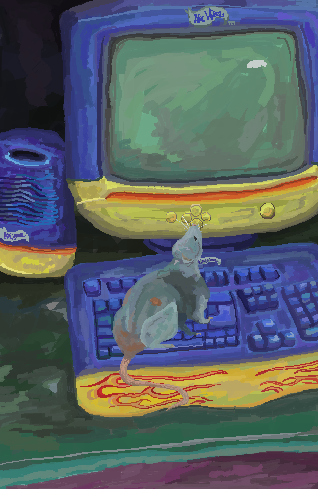 MSPaint Spirit Animal Rat
